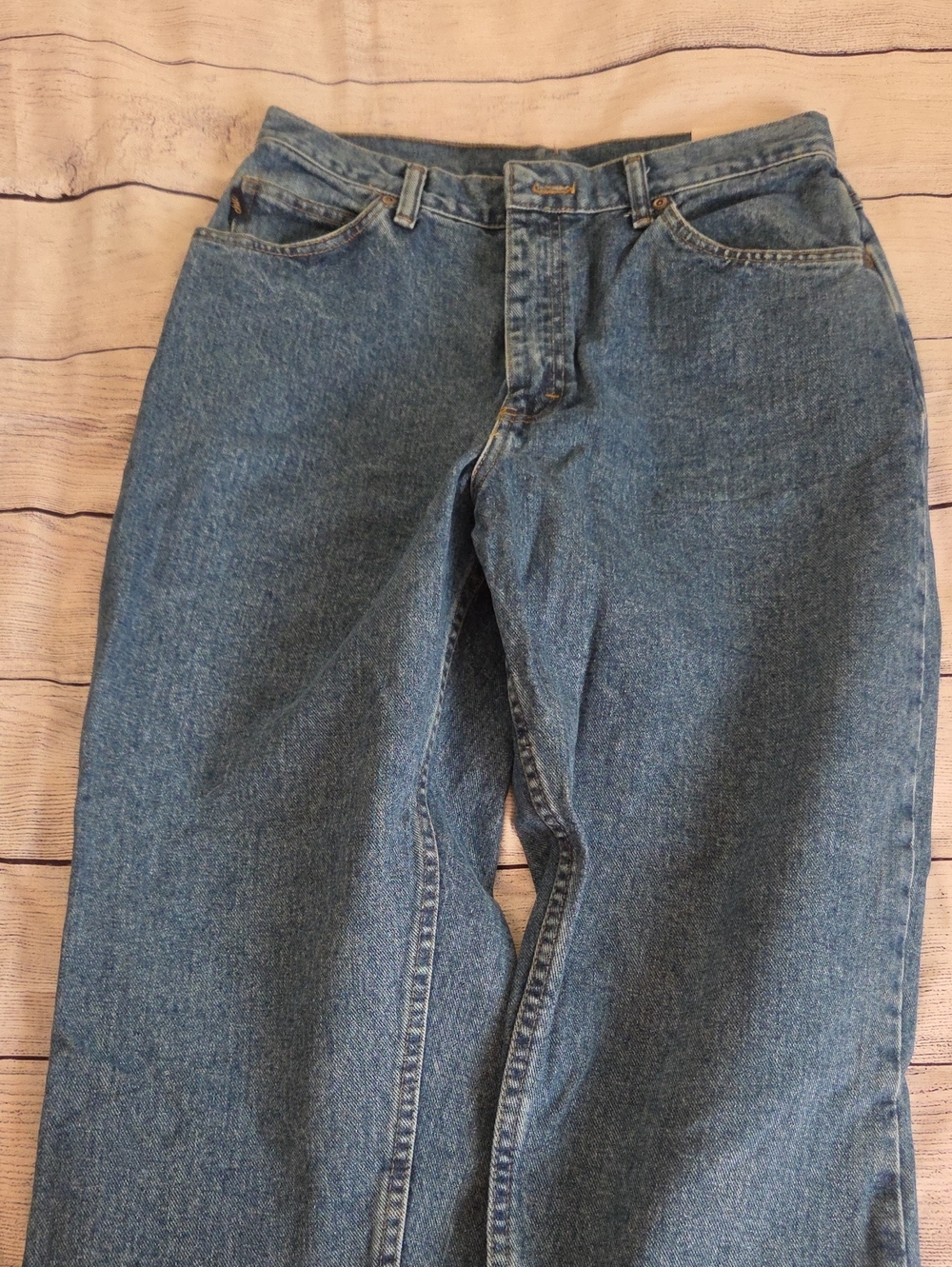 Chic - Relaxed Fit Women's Blue Denim Jeans - Size 14 Average